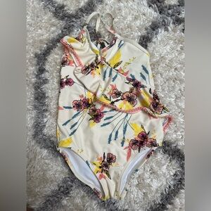 Adorable girls Jessica Simpson one piece swim suit size 6